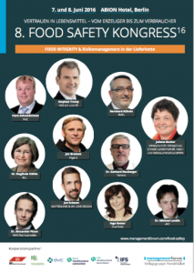 Agenda Food Safety Kongress Berlin 2016